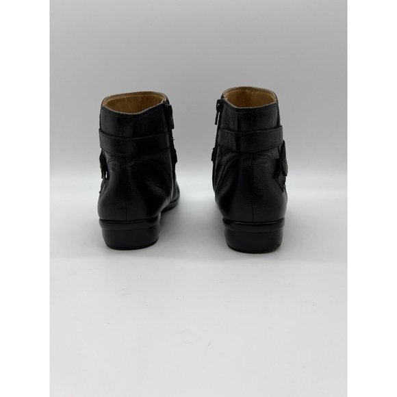 Naturalizer Round Toe Pleated Leather Boots Booties 10M - Picture 3 of 7